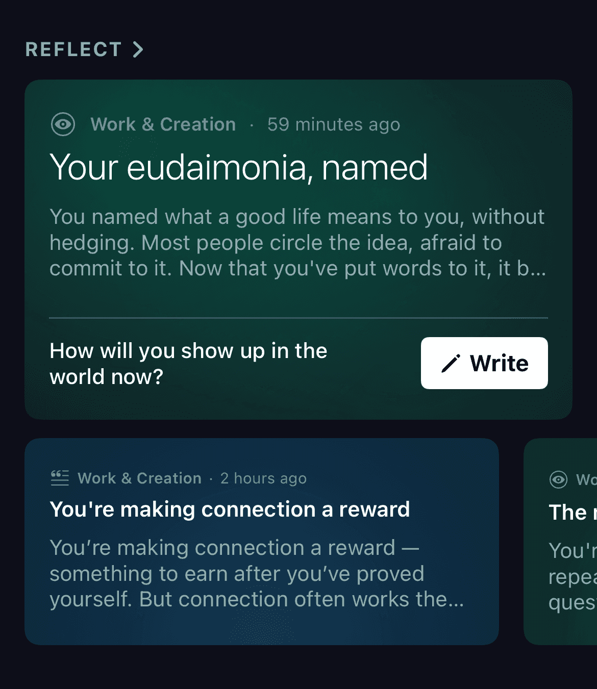 Smart Insights — Examined Self app screenshot