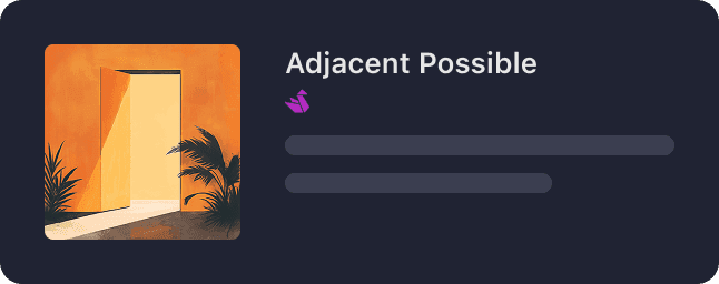 Adjacent Possible