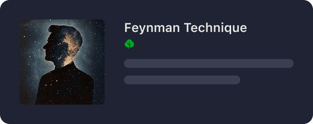 Feynman Technique